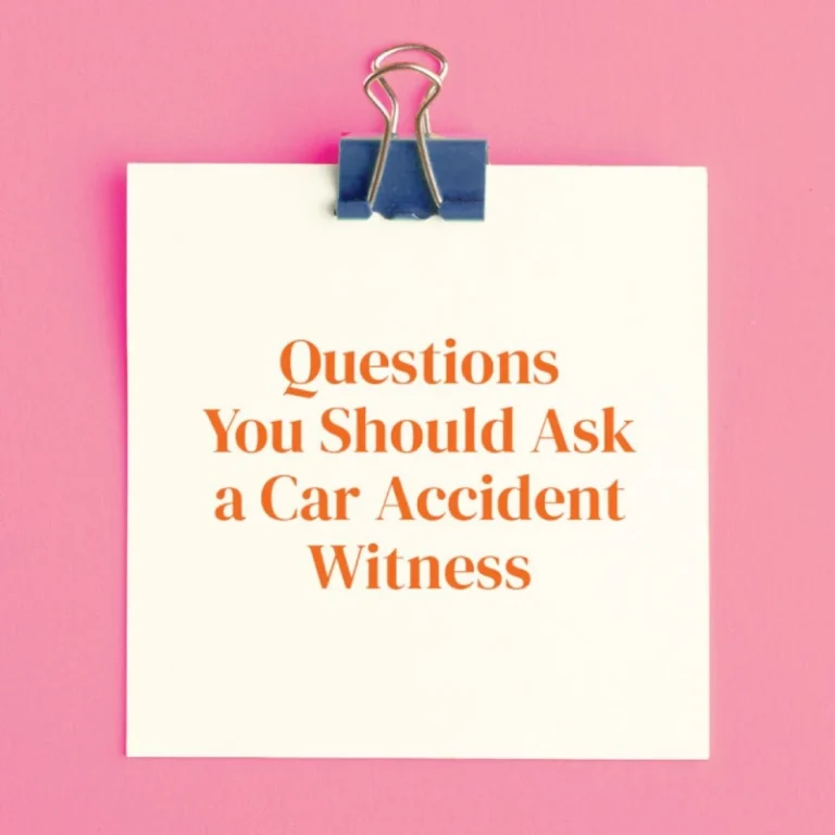 Questions About Accident Witness