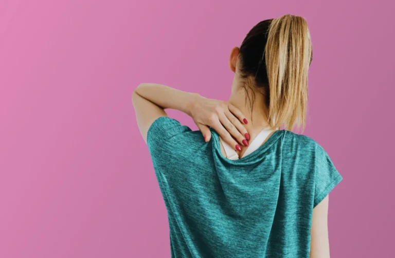 Person with upper back/neck injury