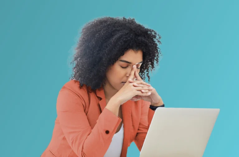Person struggling with mental health