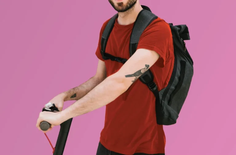 Person riding an E-Scooter