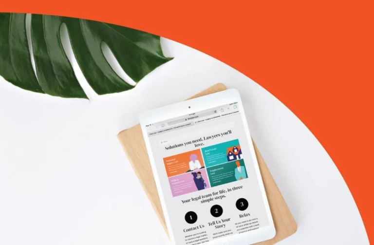 Litco Law website on tablet