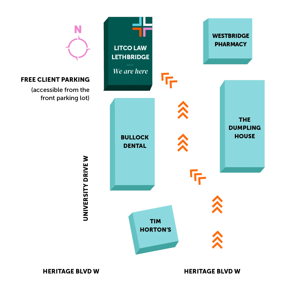 Lethbridge office map