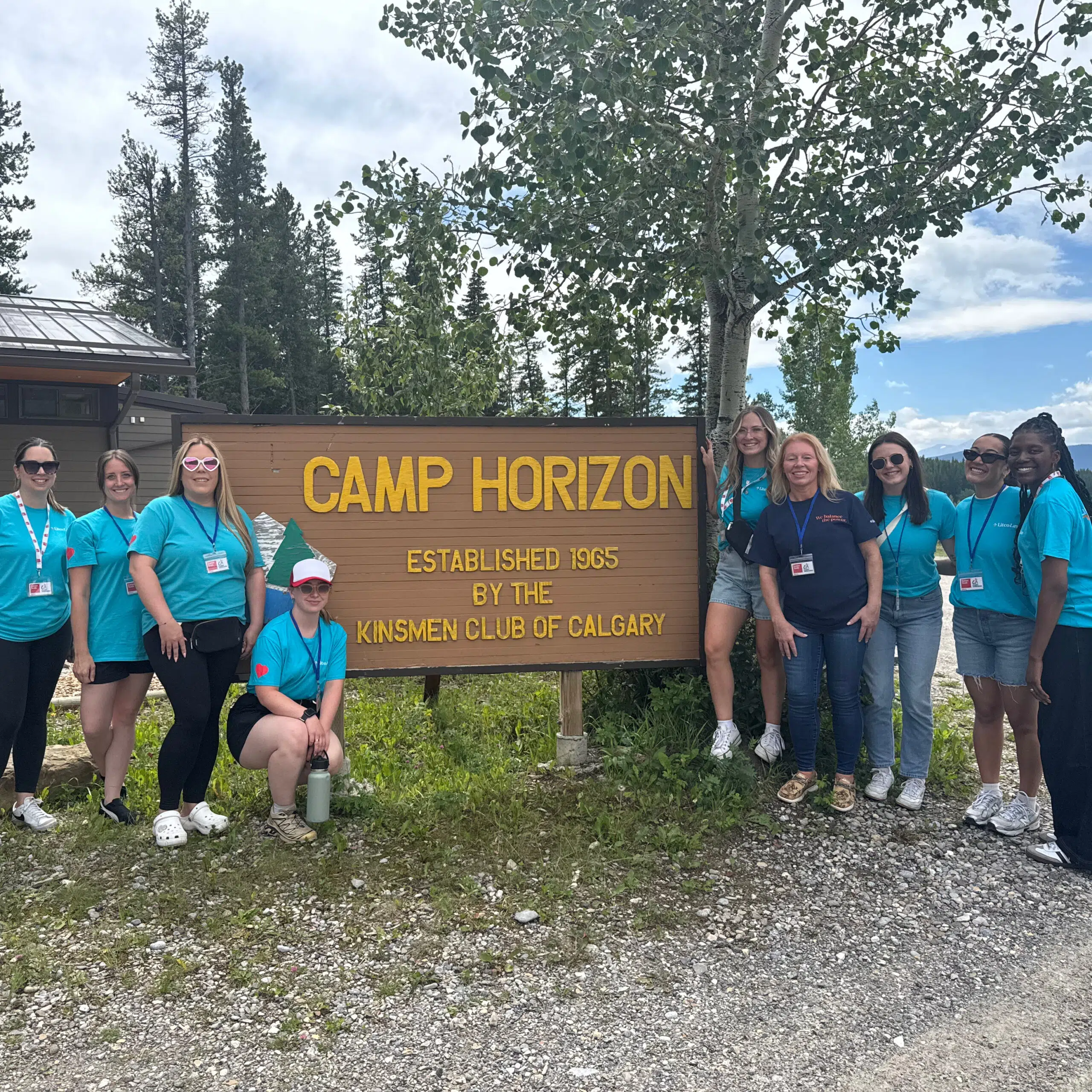 Litco team in camp horizon