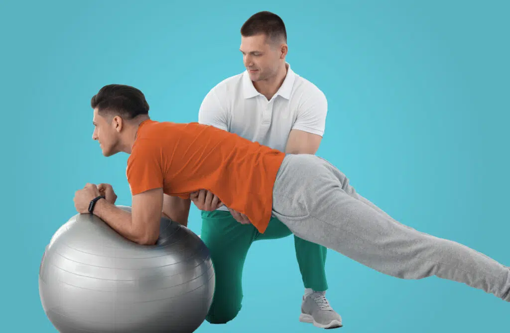 Image of person doing physiotherapy